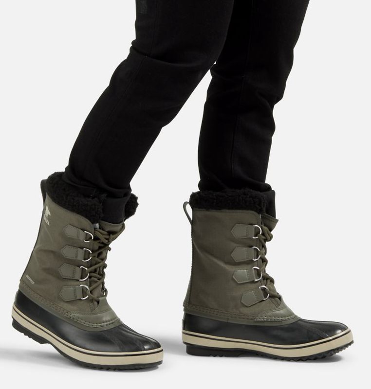 Botas Nieve Sorel Hombre - 1964 Pac™ Nylon Verde Oscuro/Negras - 45607-BNYG